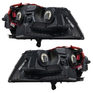 Dodge Avenger RT Headlight Assemblies - ORACLE Lighting - ColorSHIFT with Simple Controller - Black - `08-`14